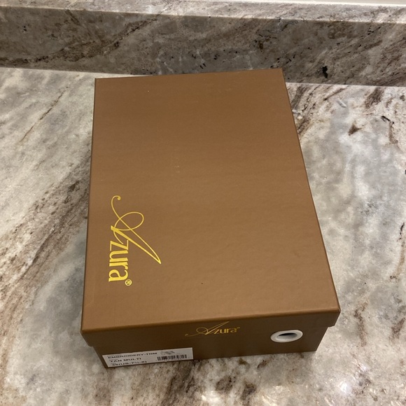 NWT NIB Azura by Spring Step Embroidery Tan Multi Lucite Heeled Sandals Size 38 - Picture 15 of 15